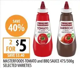 Supabarn Masterfoods tomato and bbq sauce offer