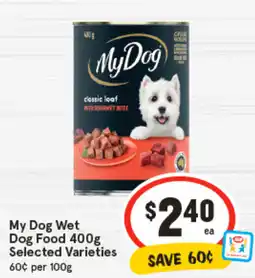 IGA My Dog Wet Dog Food offer