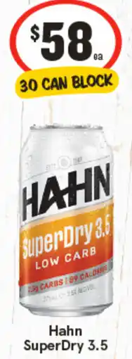 IGA Hahn superdry 3.5 offer