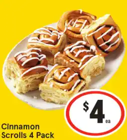 IGA Cinnamon scrolls offer