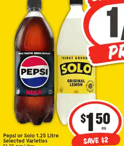 IGA Pepsi or solo offer