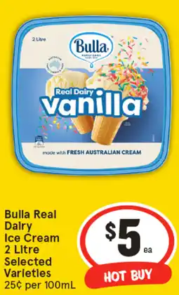 IGA Bulla real dairy ice cream offer