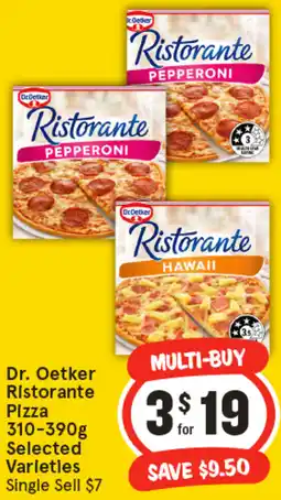 IGA Dr. oetker ristorante pizza offer