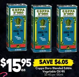 Drakes Coppa doro blended edible vegetable oil offer