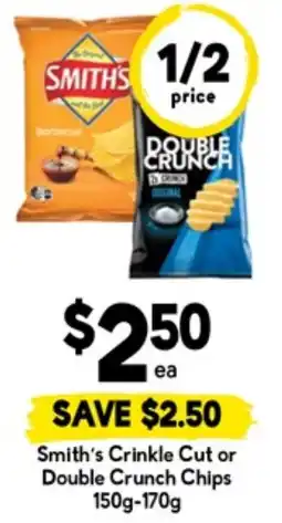 Drakes Smith's crinkle cut or double crunch chips offer