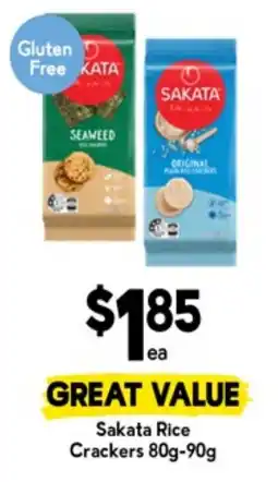 Drakes Sakata rice crackers offer