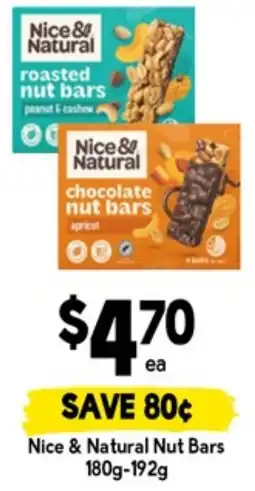 Drakes Nice & natural nut bars offer