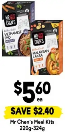 Drakes Mr chen's meal kits offer