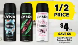 Drakes Lynx deodorant bodyspray offer