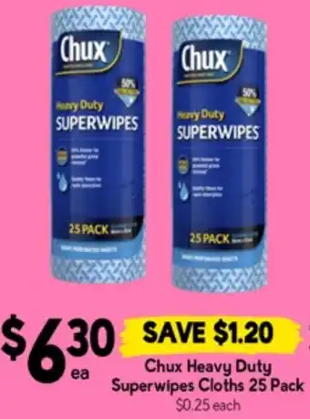 Drakes Chux heavy duty superwipes cloths offer