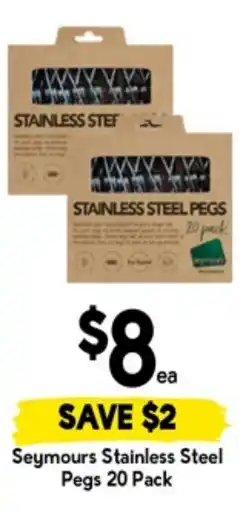 Drakes Seymours stainless steel pegs offer