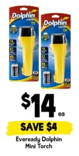 Drakes Eveready dolphin mini torch offer