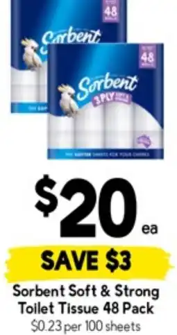 Drakes Sorbent soft & strong toilet tissue offer