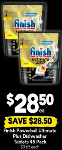 Drakes Finish powerball ultimate plus dishwasher tablets offer