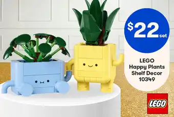Lego happy plants shelf decor