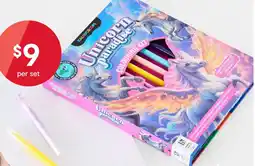 Kmart Unicorn paradise COLOURING KIT offer