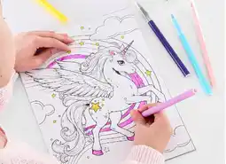 Kmart Unicorn paradise COLOURING KIT offer