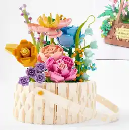 Kmart anko miniblocks Flower Basket Flower offer