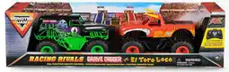 Kmart Monster Jam RC 1:24 Grave Digger vs El Toro Loco offer
