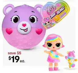 Kmart L.O.L. Surprise! Loves Care Bears Tots offer