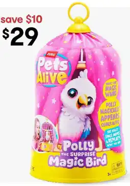 Kmart Zuru Pets Alive Polly the Surprise Magic Bird offer