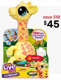 Kmart Little Live Pets Gotta Go Giraffe Gigi offer