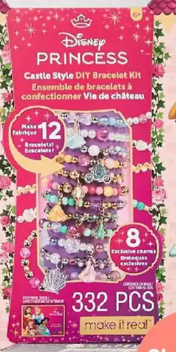 Kmart Make It Real Disney Princess Castle Style DIY Bracelet Kit offer