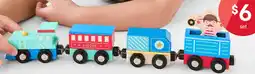 Kmart Wooden Train and Carriage Set - Assorted offer