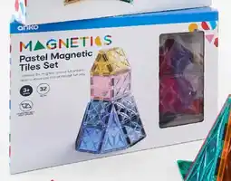 Kmart Pastel Magnetic Tiles Set offer