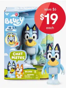 Kmart Bluey Chat Mates Figure Single Pack offer