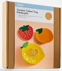 Kmart Ceramic Trinket Tray Painting Kit offer