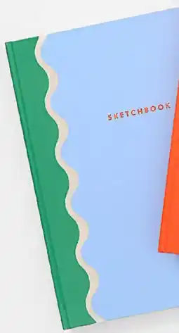Kmart Wavy Sketchbook Blue offer