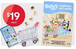 Kmart Orchard Toys Bluey Shopping List Fun Memory Game offer