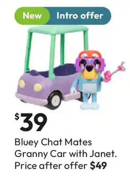 Target Bluey Chat Mates Granny Car with Janet offer