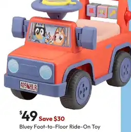Target Bluey Foot-to-Floor Ride-On Toy offer