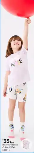 Target Bluey australian cotton pj set offer