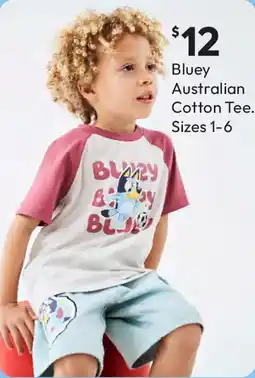 Target Bluey australian cotton tee offer