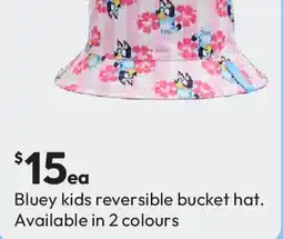 Target Bluey kids reversible bucket hat offer