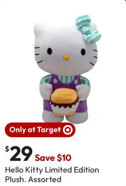 Target Hello kitty limited edition plush offer