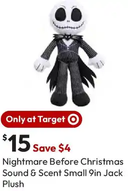 Target Nightmare Before Christmas Sound & Scent Small 9in Jack Plush offer