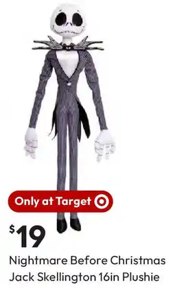 Target Nightmare Before Christmas Jack Skellington 16in Plushie offer