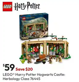 Target LEGO Harry Potter Hogwarts Castle: Herbology Class offer