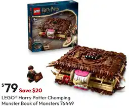 Target LEGO Harry Potter Chomping Monster Book of Monsters offer