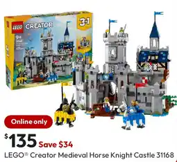 Target LEGO Creator Medieval Horse Knight Castle offer