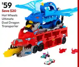 Target Hot Wheels Ultimate Dual Dragon Transporter offer