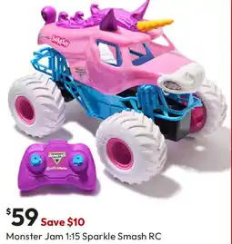 Target Monster Jam 1:15 Sparkle Smash RC offer
