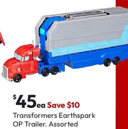 Target Transformers Earthspark OP Trailer. Assorted offer