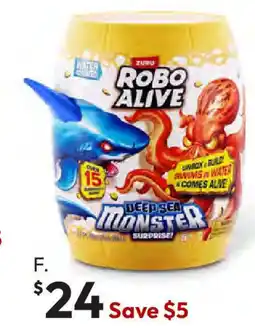 Target Robo Alive Water Series Deep Sea Monster offer