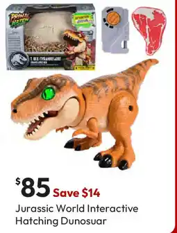 Target Jurassic World Interactive Hatching Dunosuar offer