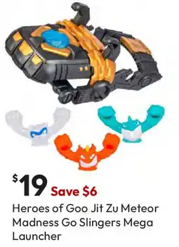 Target Heroes of Goo Jit Zu Meteor Madness Go Slingers Mega Launcher offer